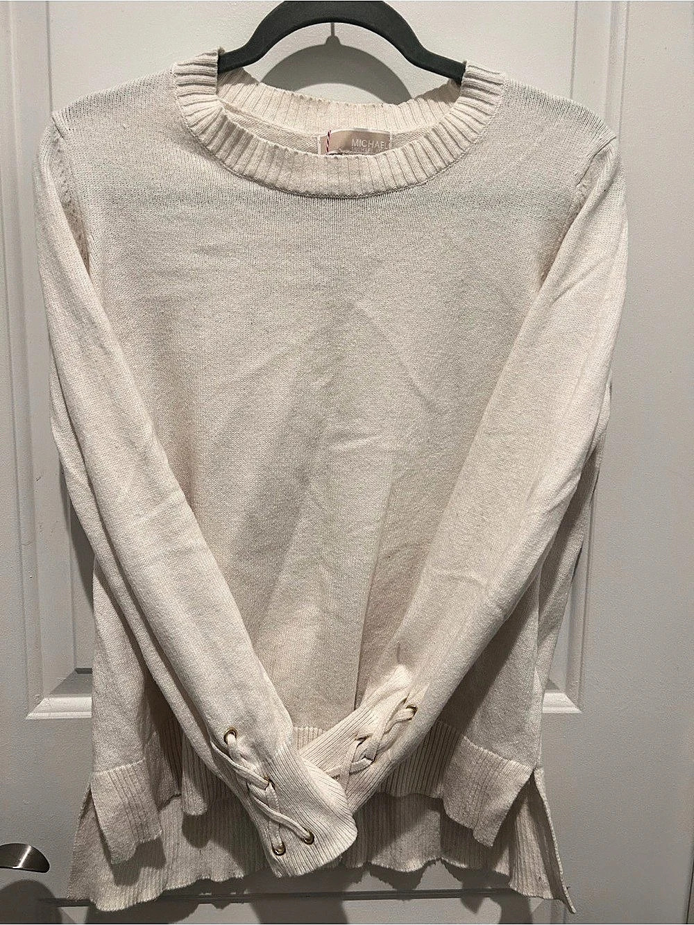 Michael Kors Crewneck Sweater in Cream Size Large
